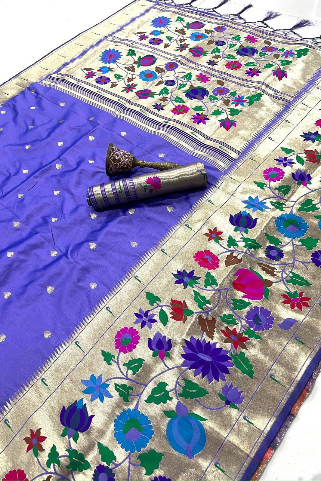 Moon’s memory Paithani Silk Saree