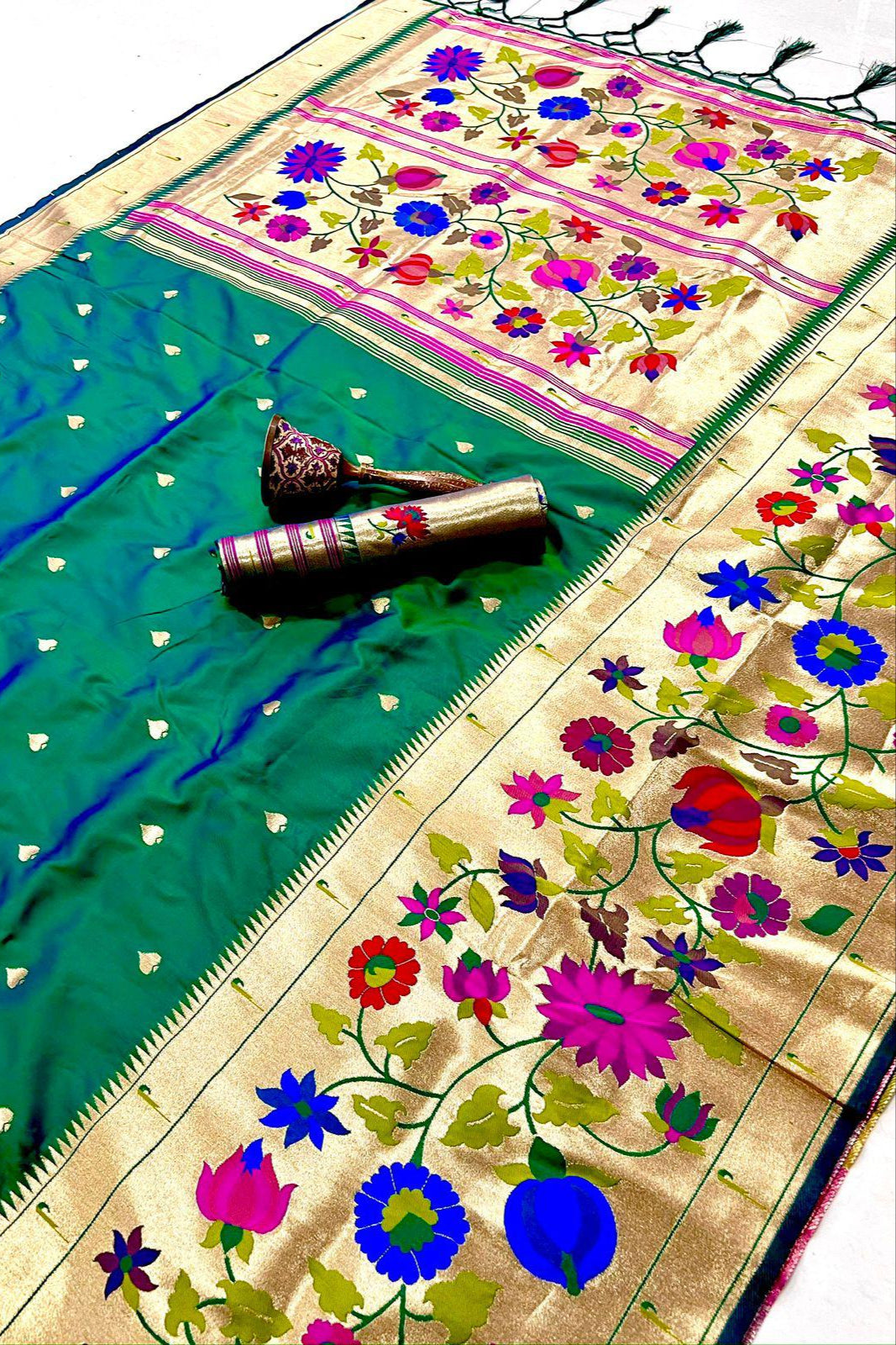 Moon’s memory Paithani Silk Saree