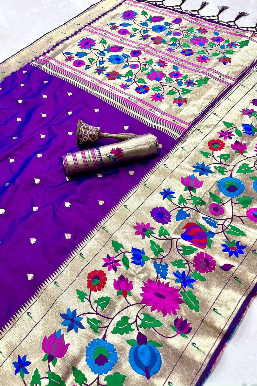 Moon’s memory Paithani Silk Saree