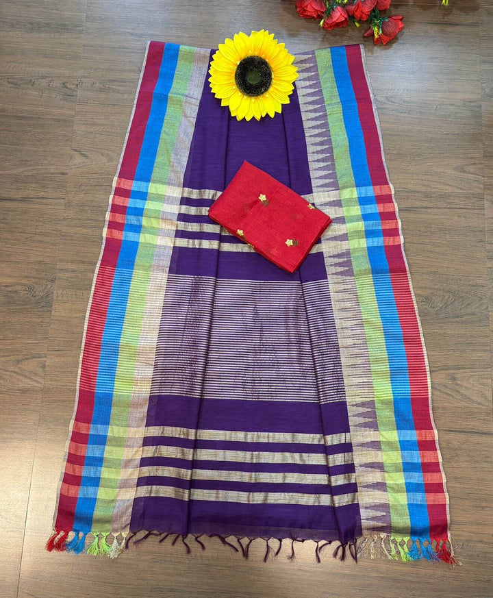 Colors Of - Bhagalpuri Kota silk Saree