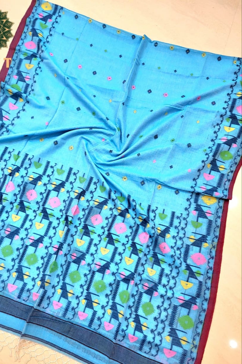 Chhaya Lekha Cotton Jamdani Saree