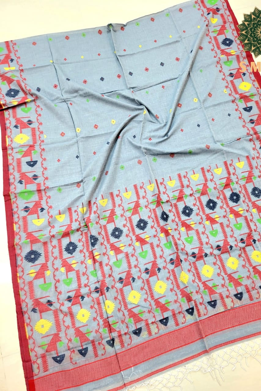 Chhaya Lekha Cotton Jamdani Saree