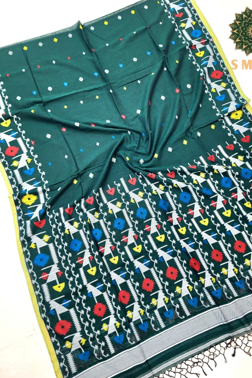 Chhaya Lekha Cotton Jamdani Saree