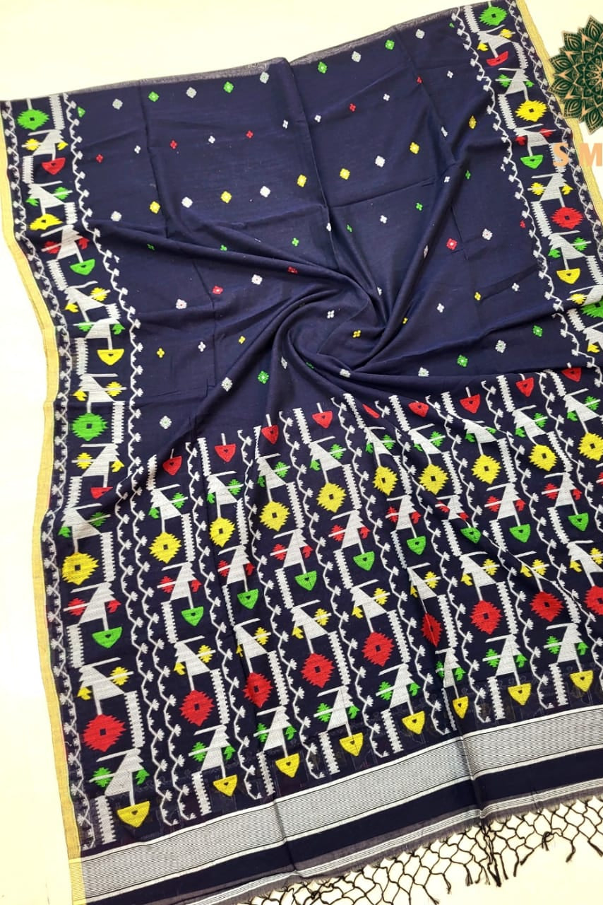 Chhaya Lekha Cotton Jamdani Saree