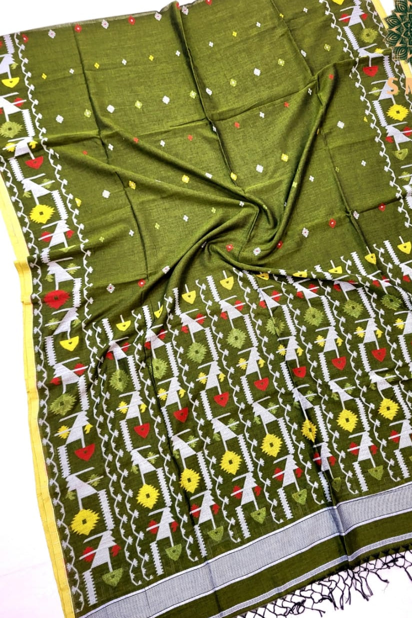Chhaya Lekha Cotton Jamdani Saree