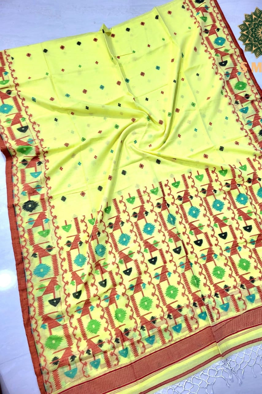 Chhaya Lekha Cotton Jamdani Saree