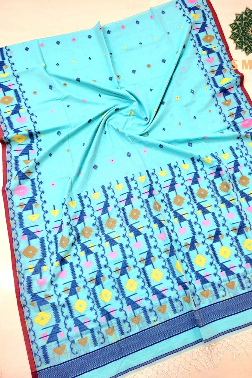 Chhaya Lekha Cotton Jamdani Saree