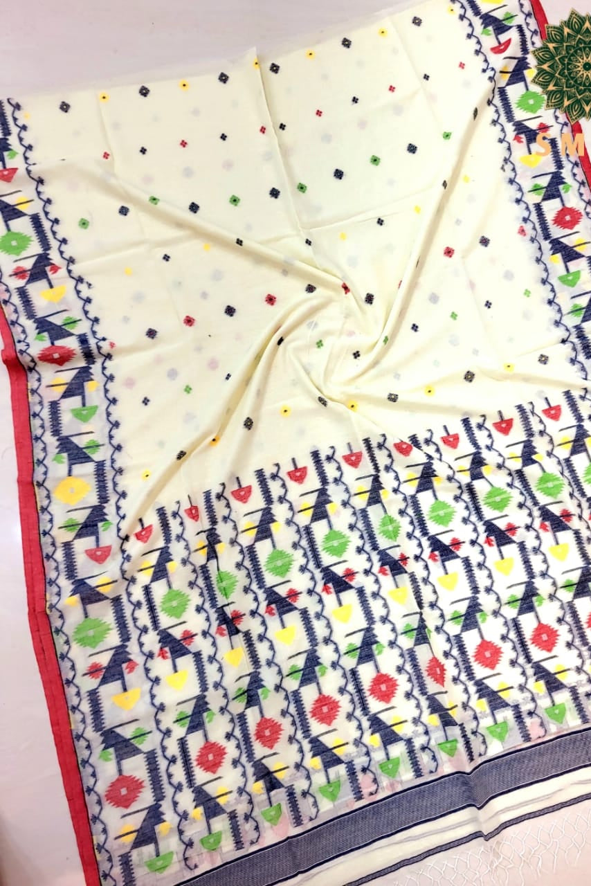 Chhaya Lekha Cotton Jamdani Saree