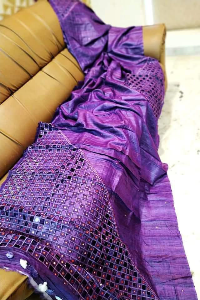 Sugar Dust Ghicha Tussar Silk Saree