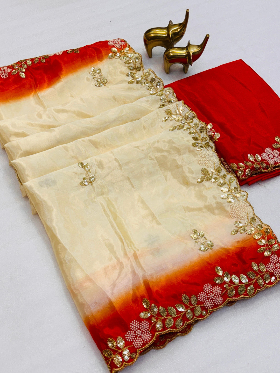 The Fabric Speaks Chinnon Silk Saree