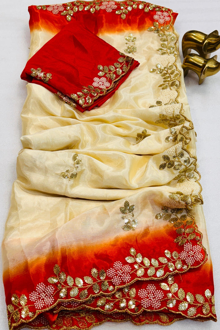 The Fabric Speaks Chinnon Silk Saree