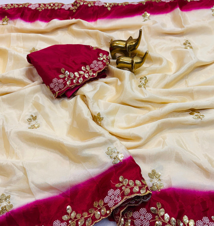 The Fabric Speaks Chinnon Silk Saree