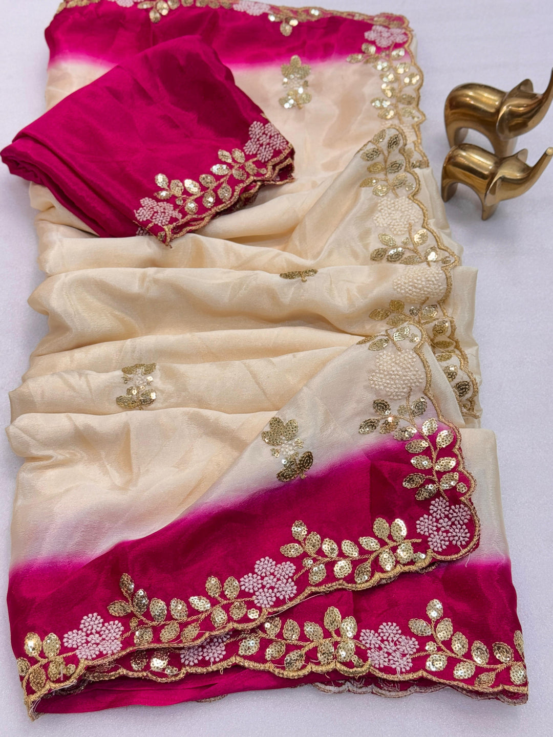 The Fabric Speaks Chinnon Silk Saree