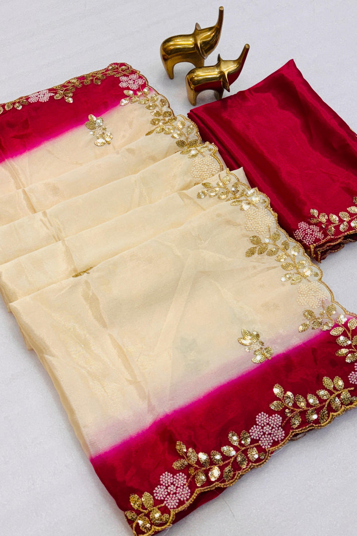 The Fabric Speaks Chinnon Silk Saree