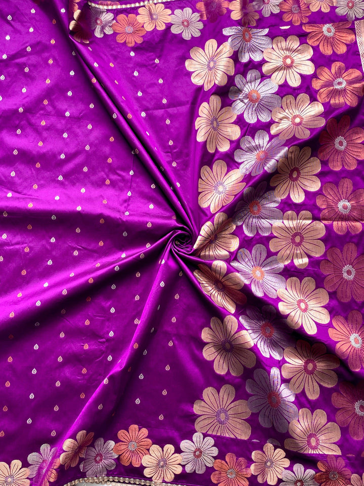 Blush Mist Fancy Silk Saree