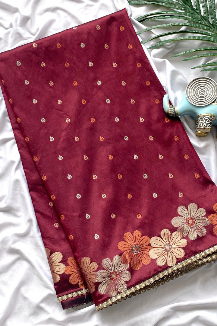 Blush Mist Fancy Silk Saree