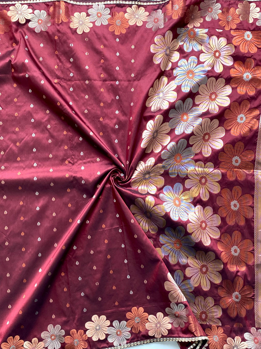 Blush Mist Fancy Silk Saree