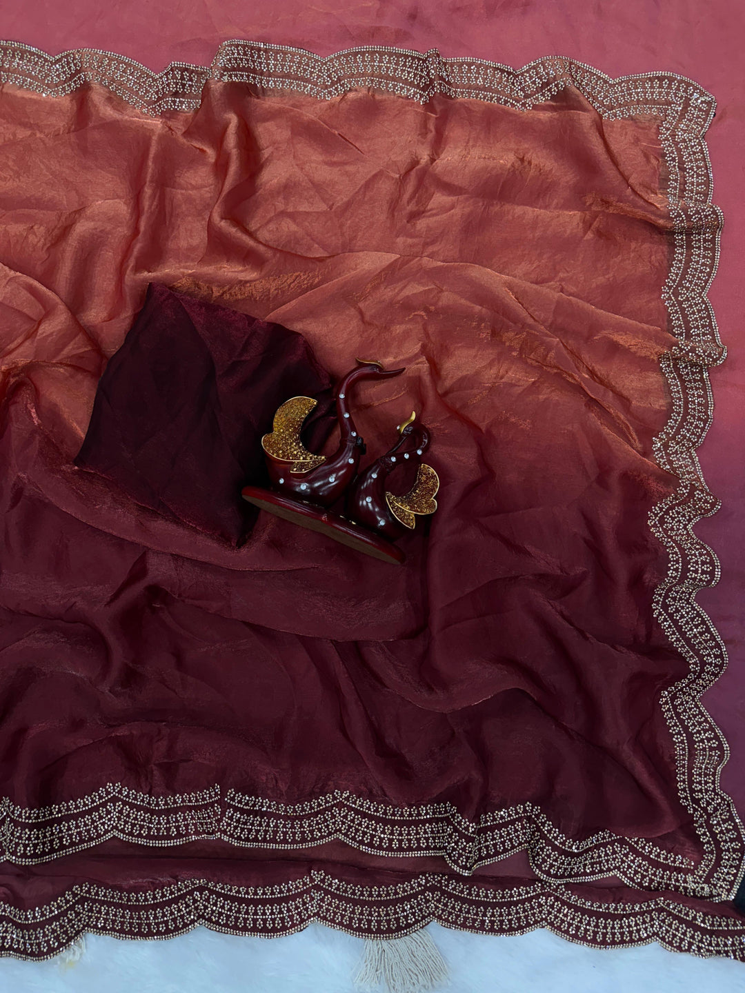 Amethyst Aura Fancy Silk Saree