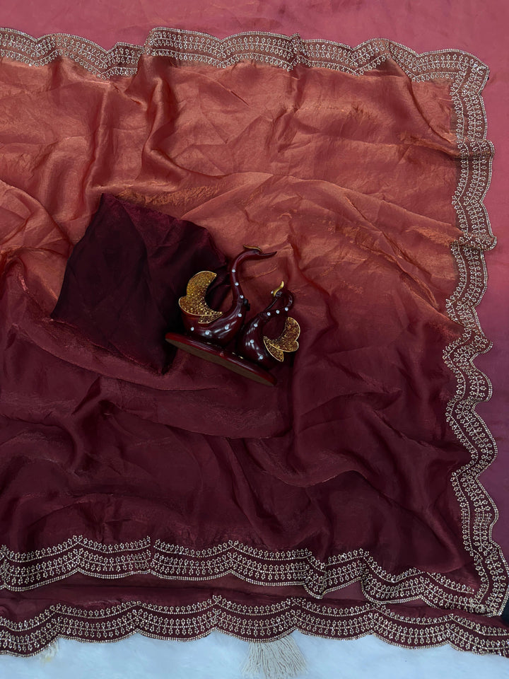 Amethyst Aura Fancy Silk Saree