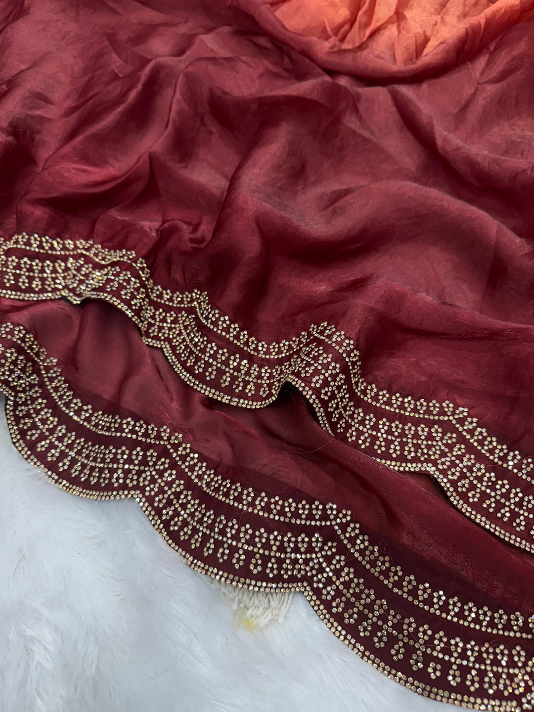 Amethyst Aura Fancy Silk Saree