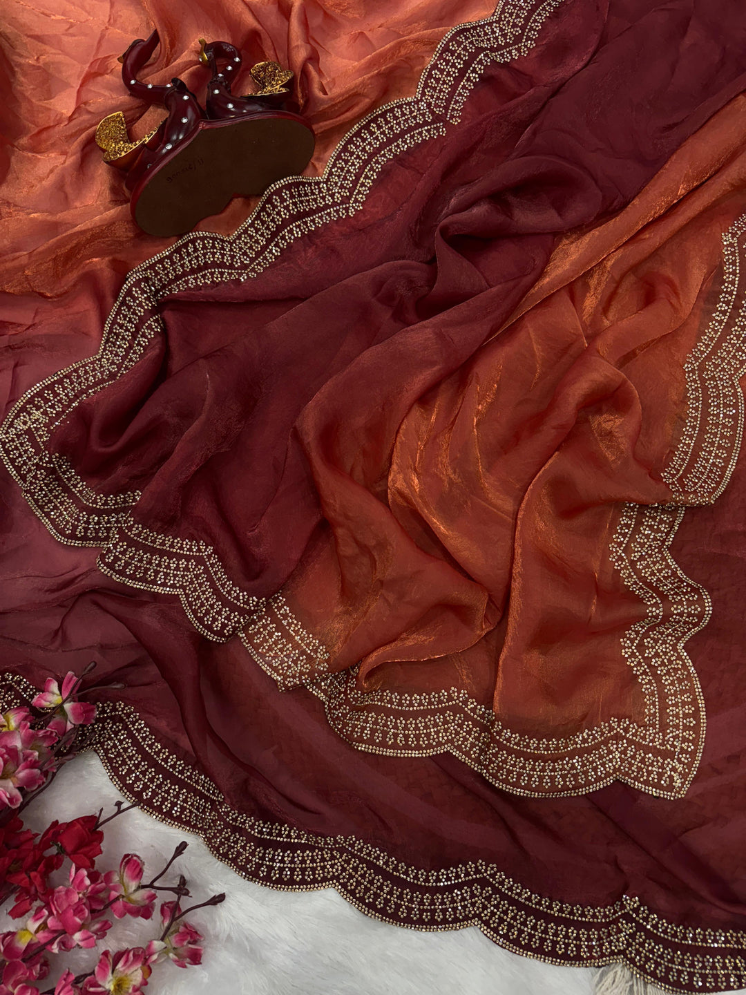 Amethyst Aura Fancy Silk Saree