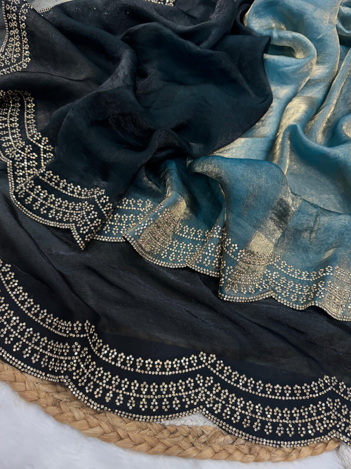 Amethyst Aura Fancy Silk Saree