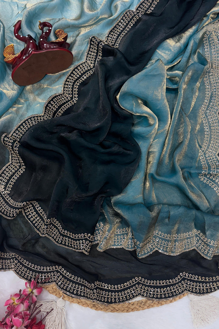 Amethyst Aura Fancy Silk Saree