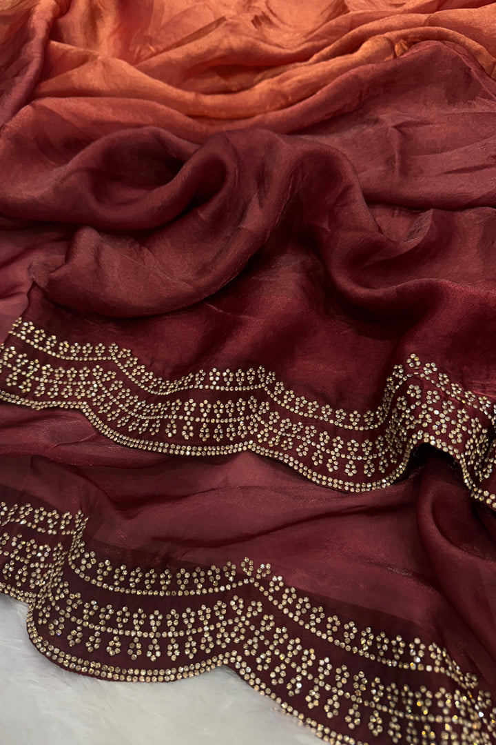 Amethyst Aura Fancy Silk Saree