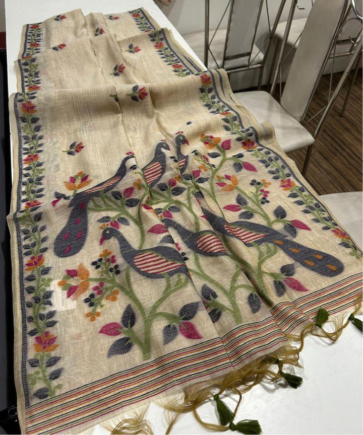 Love Letters Muga Cotton Saree