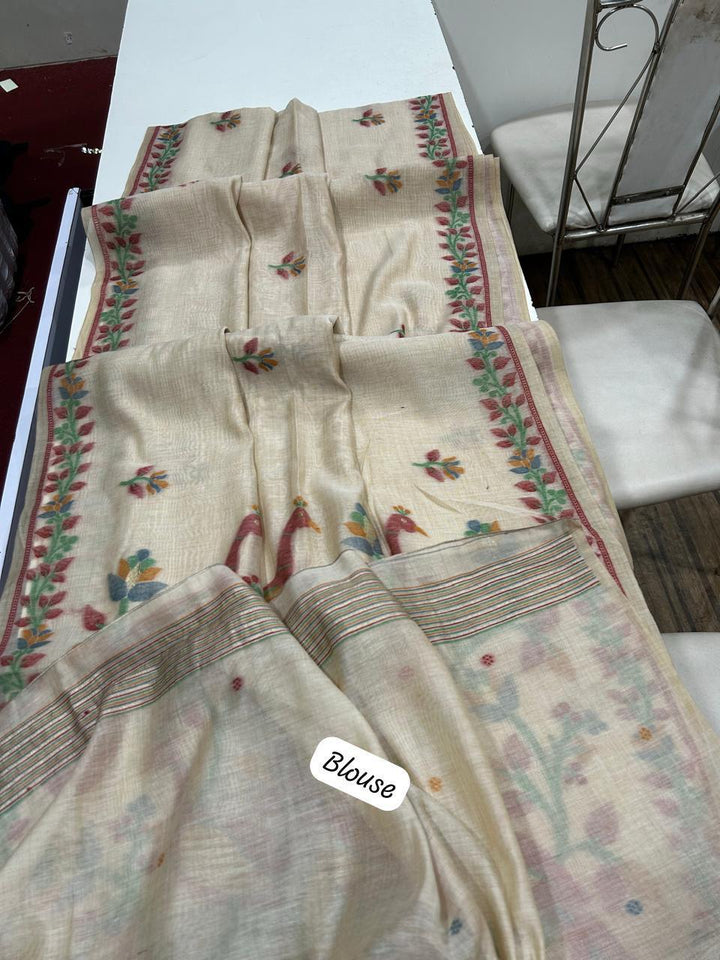 Love Letters Muga Cotton Saree