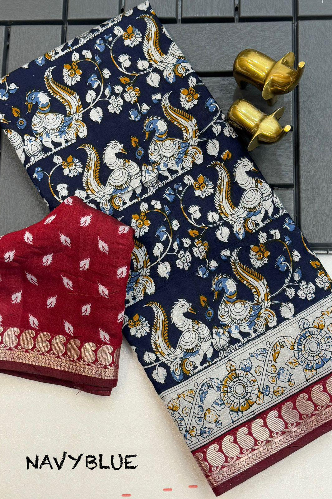 Scent of Petals Mangalagiri Silk Saree