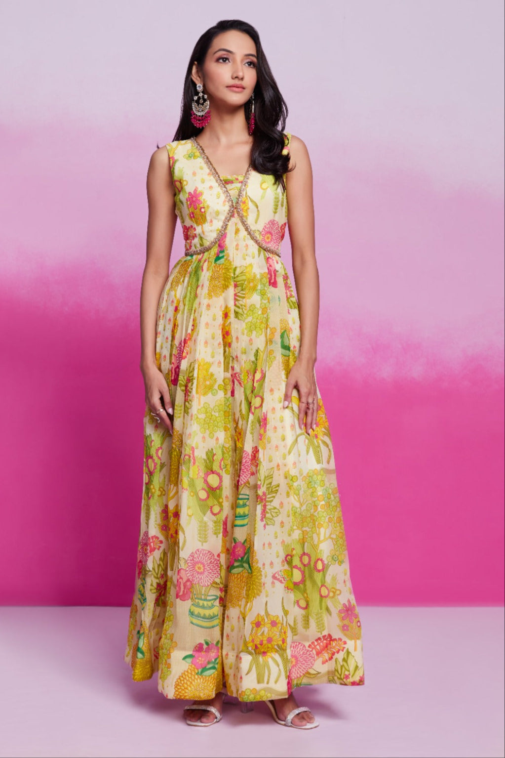 Colour Sway Georgette Gown