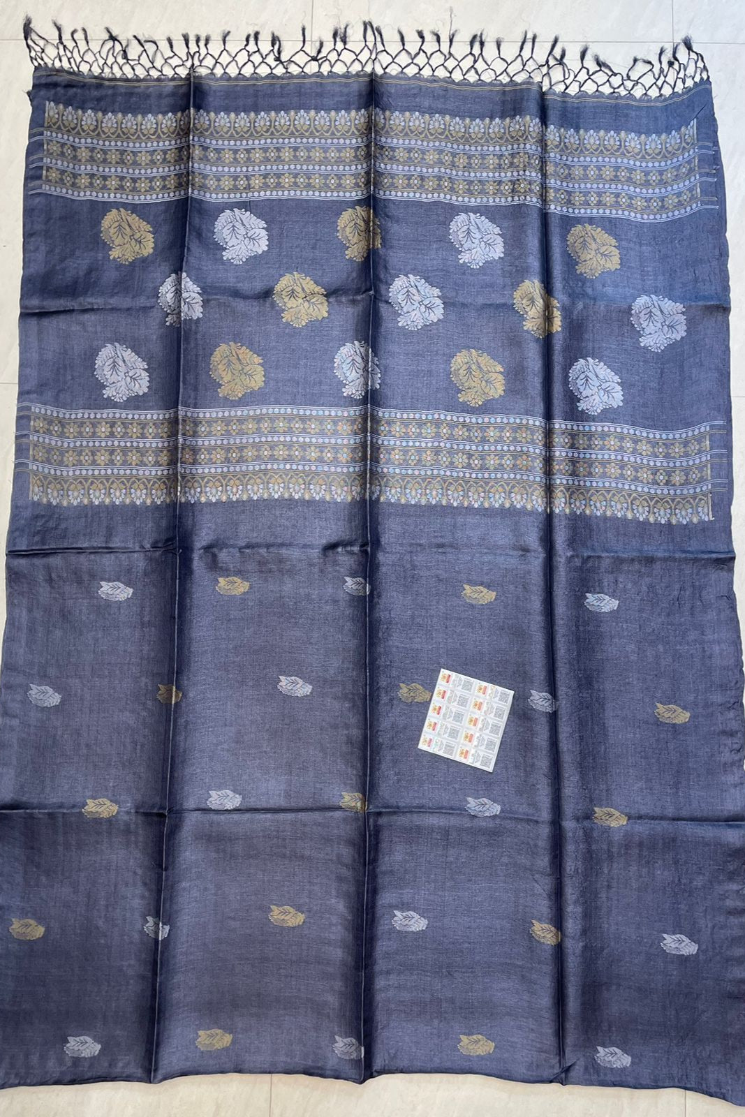 Mitti Rang Gachi Tussar Jamdani Saree