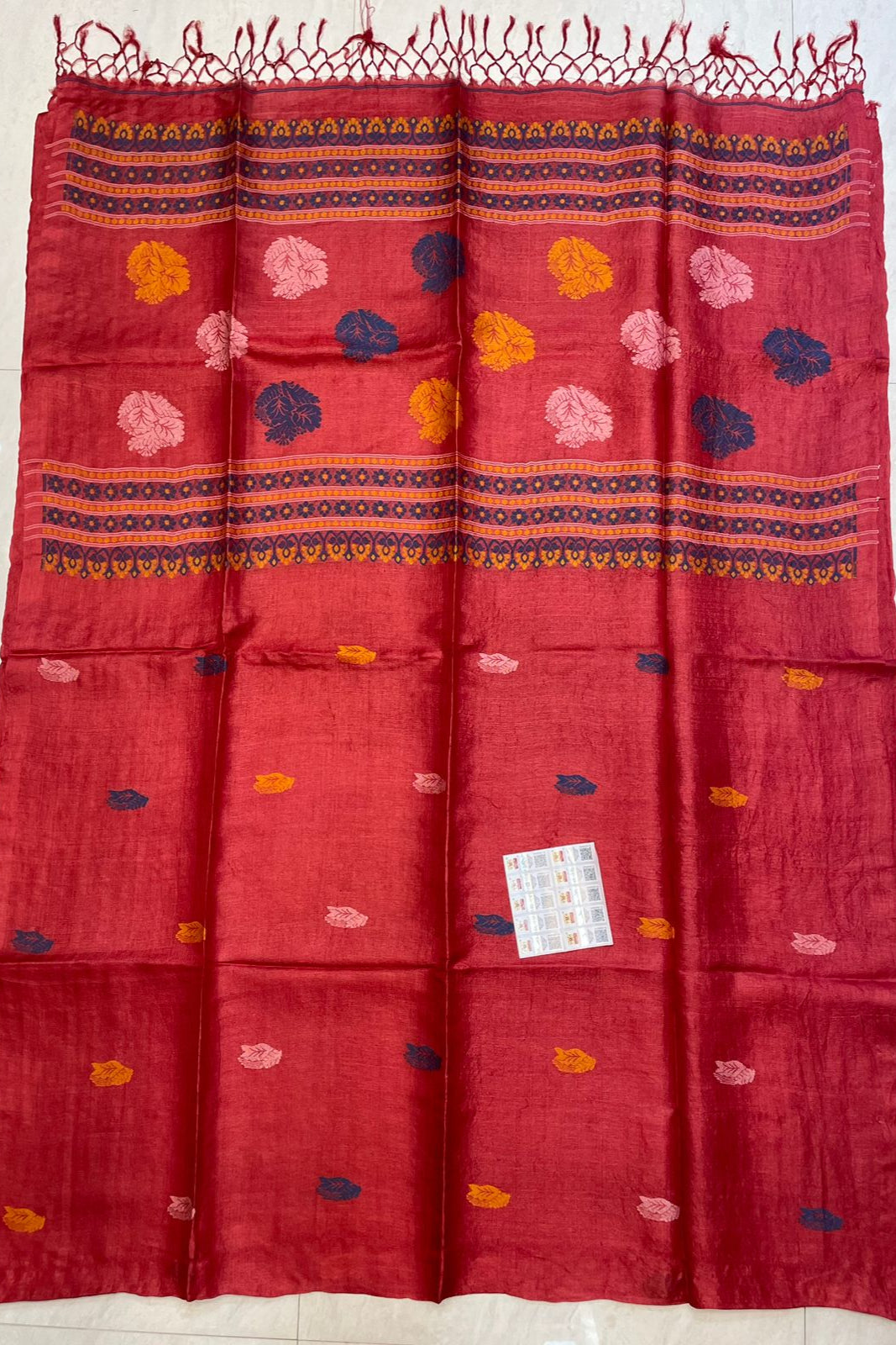 Mitti Rang Gachi Tussar Jamdani Saree