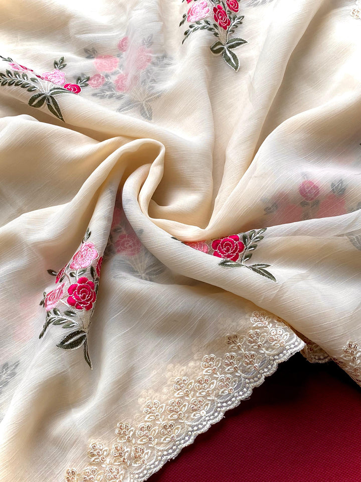 Pyar Ki Leher Crush Silk Saree