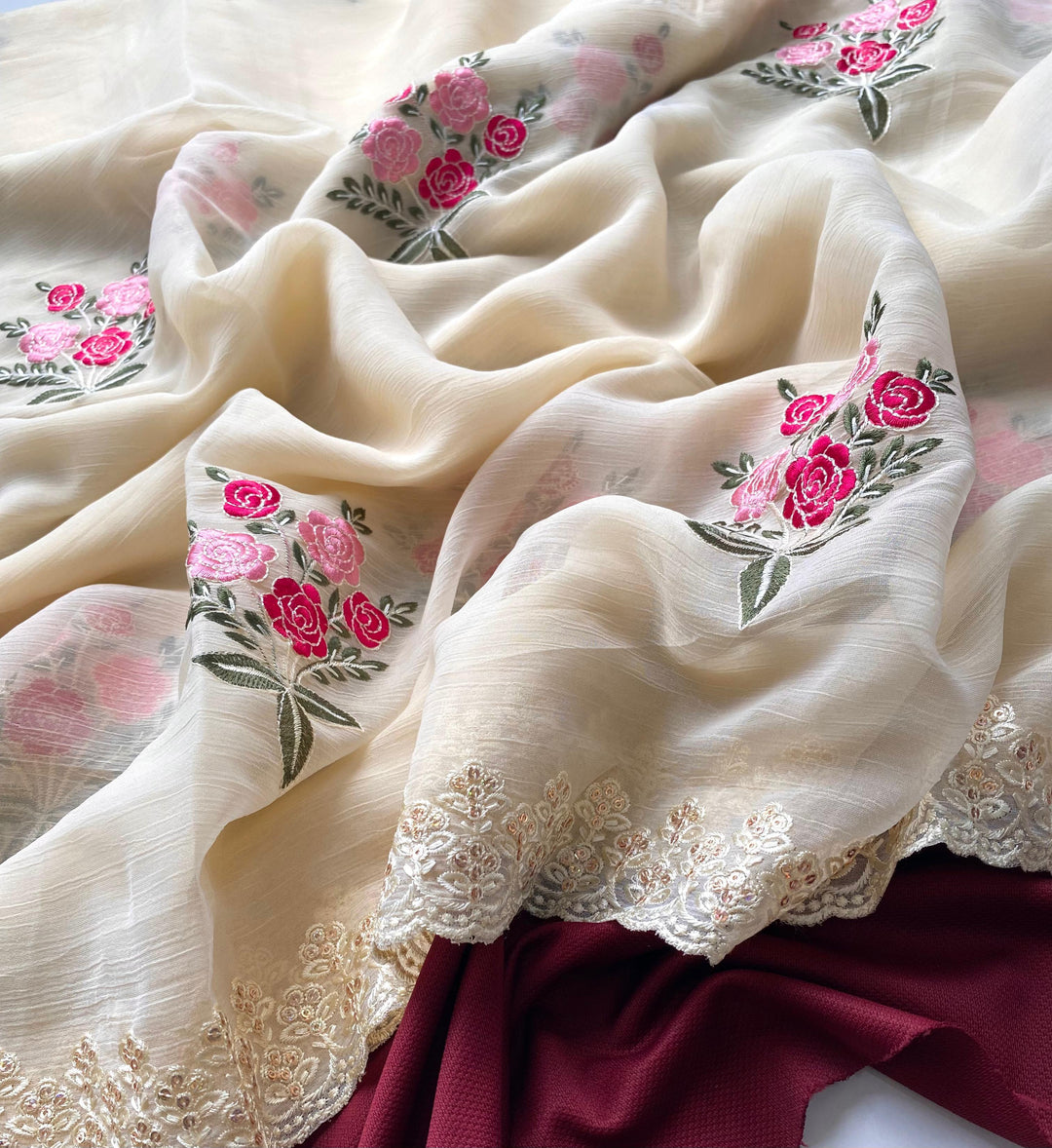 Pyar Ki Leher Crush Silk Saree