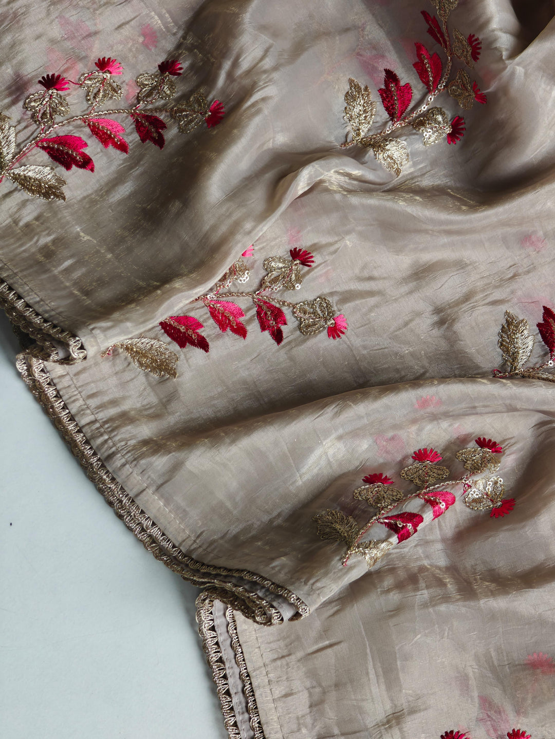 Dusky Note Crush Silk Saree