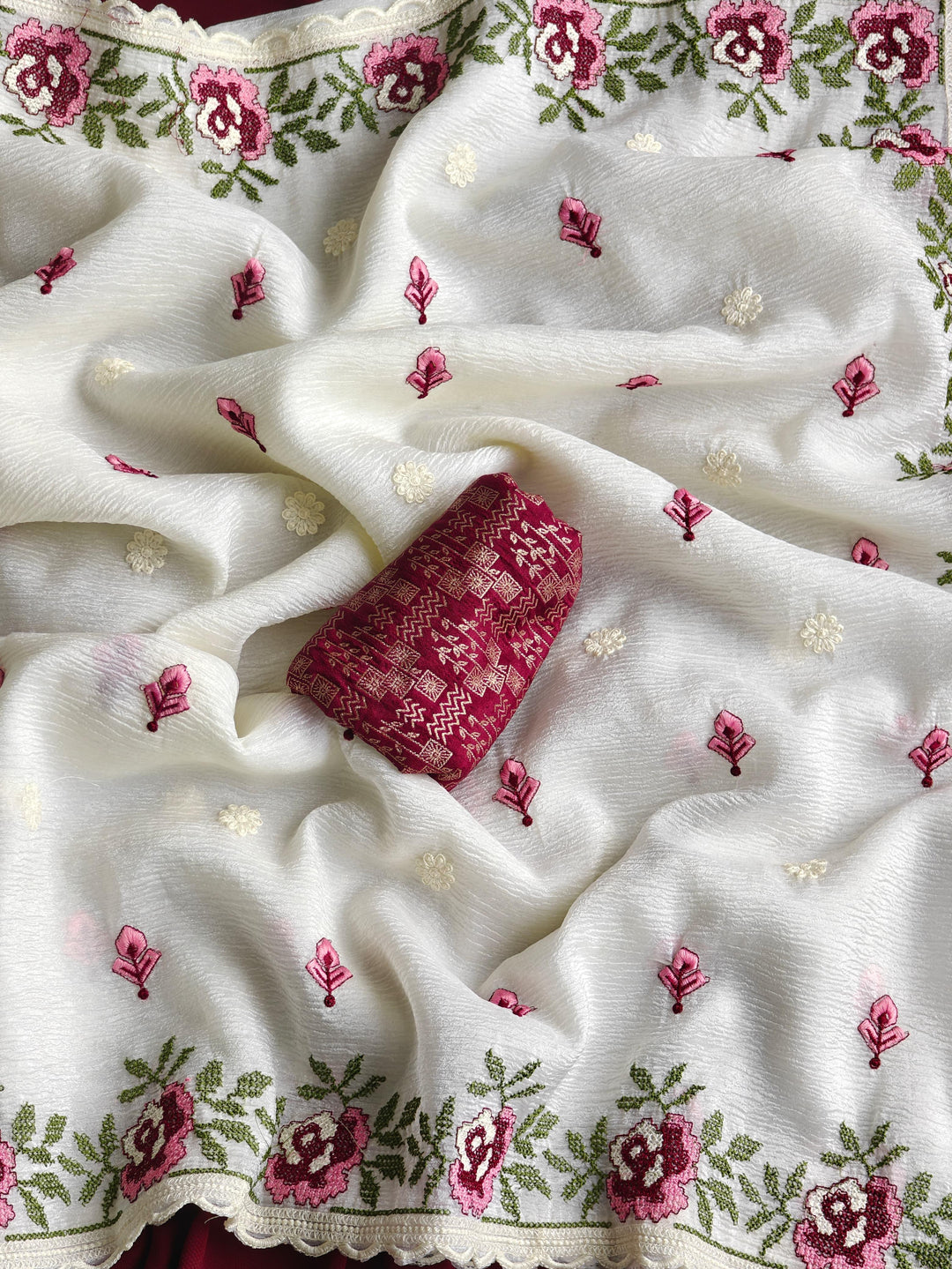 Before the Bloom Crush Chiffon Saree