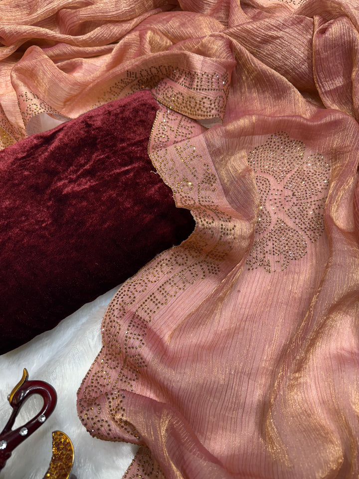 Maybe Moonlight Chiffon Silk Saree