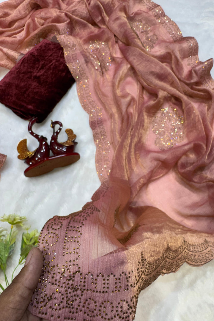 Maybe Moonlight Chiffon Silk Saree