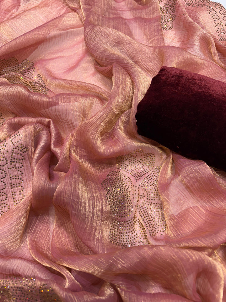 Maybe Moonlight Chiffon Silk Saree