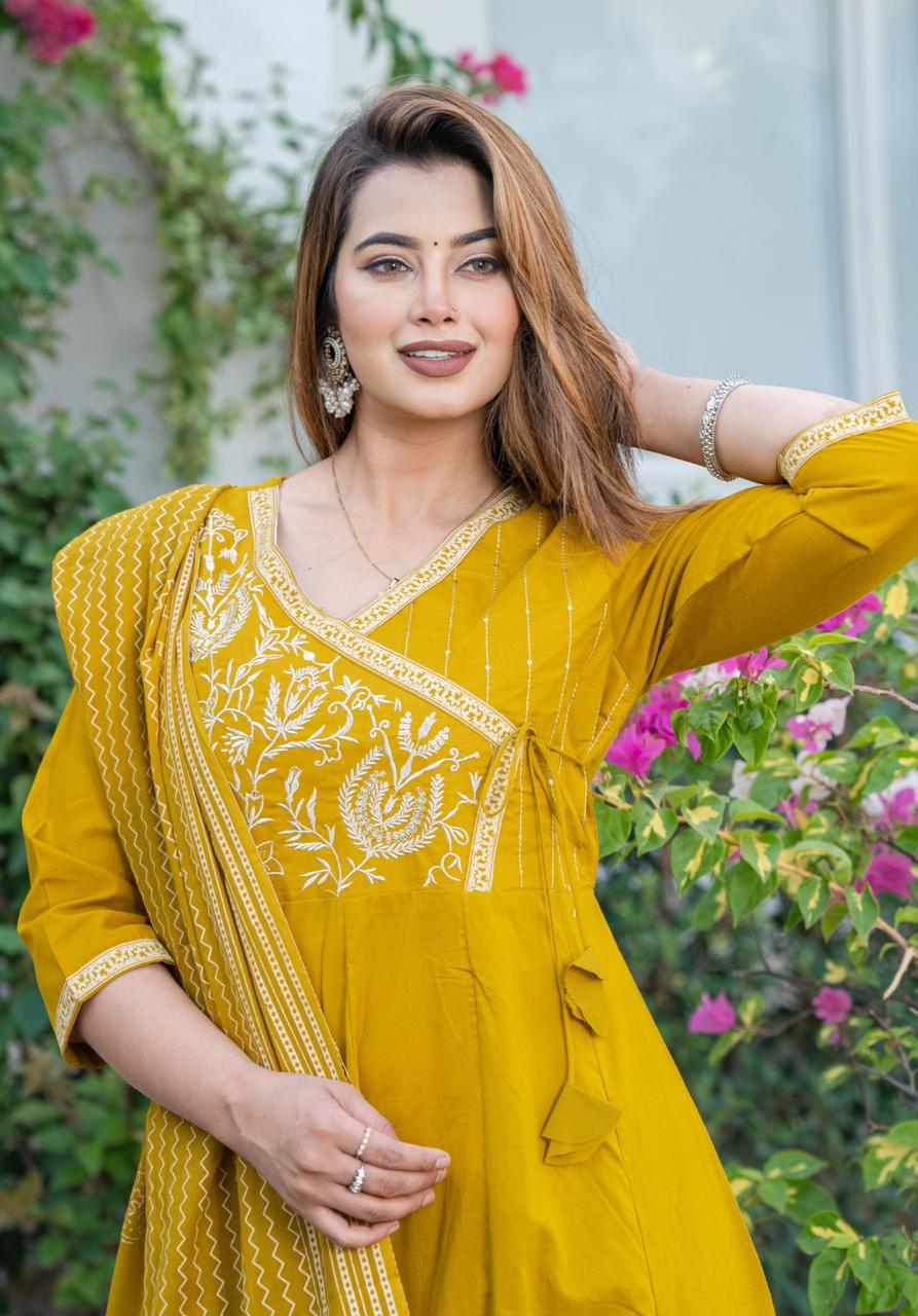 Age Old Art Cotton Kurti Set