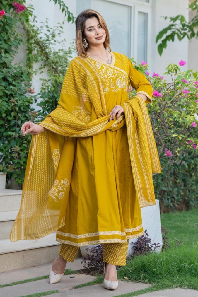 Age Old Art Cotton Kurti Set