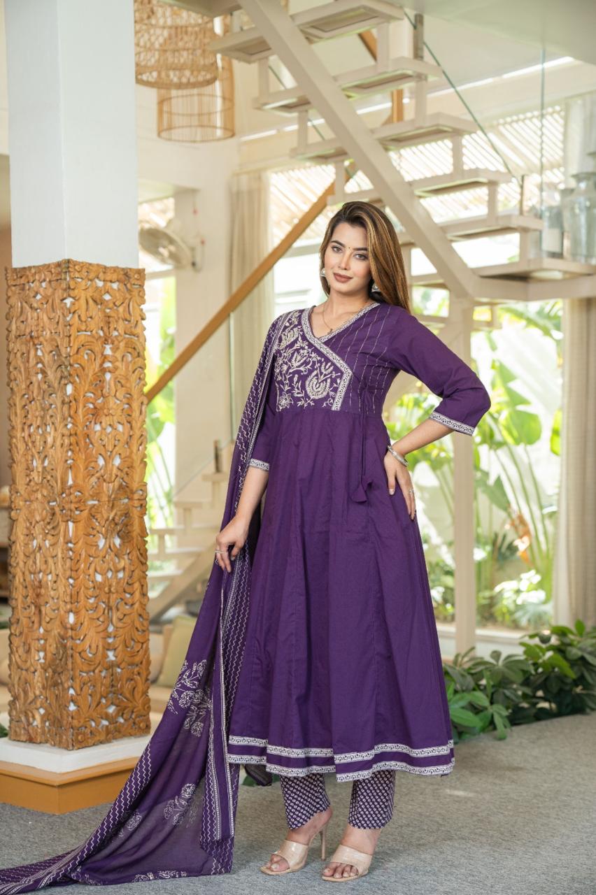 Age Old Art Cotton Kurti Set