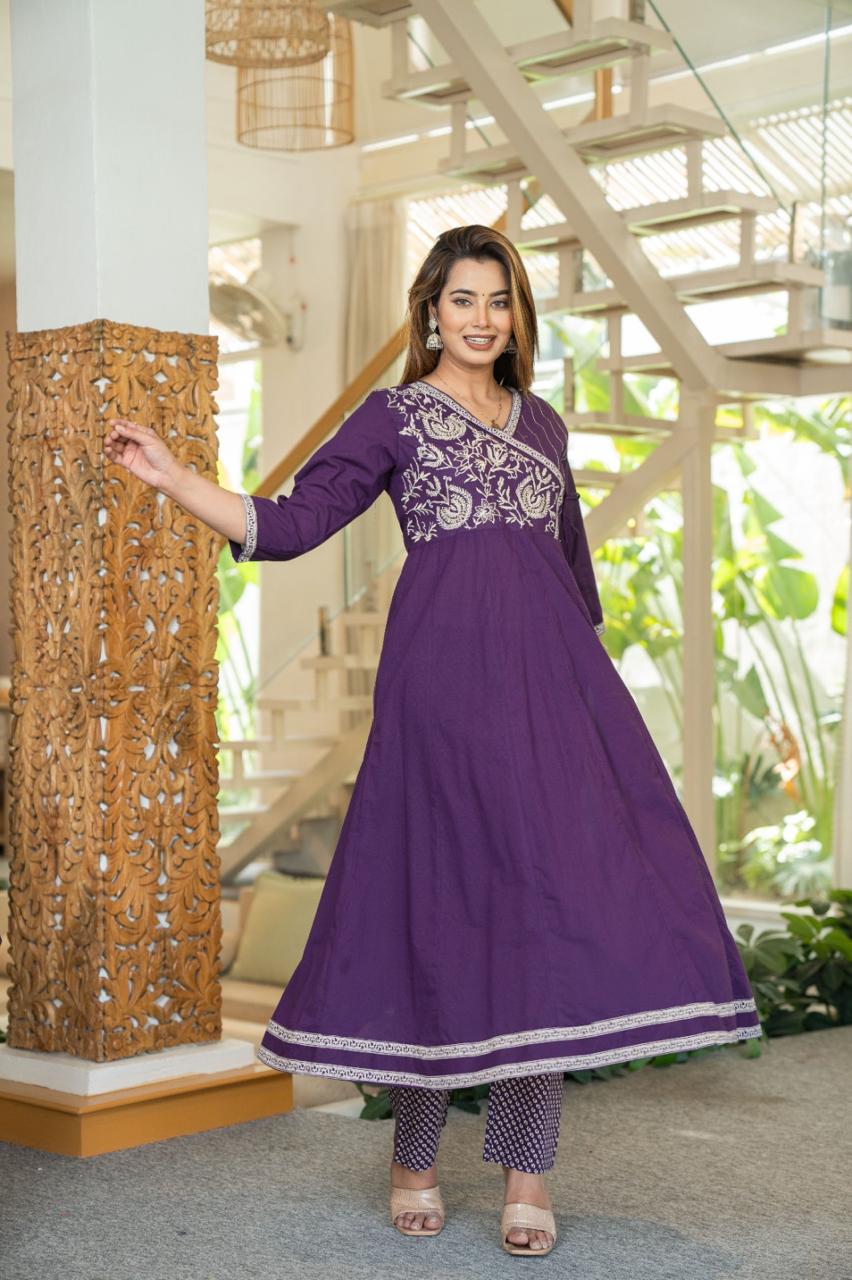 Age Old Art Cotton Kurti Set