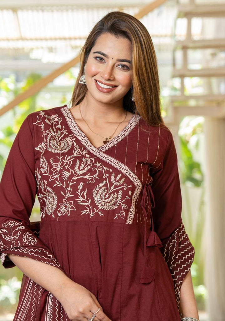 Age Old Art Cotton Kurti Set