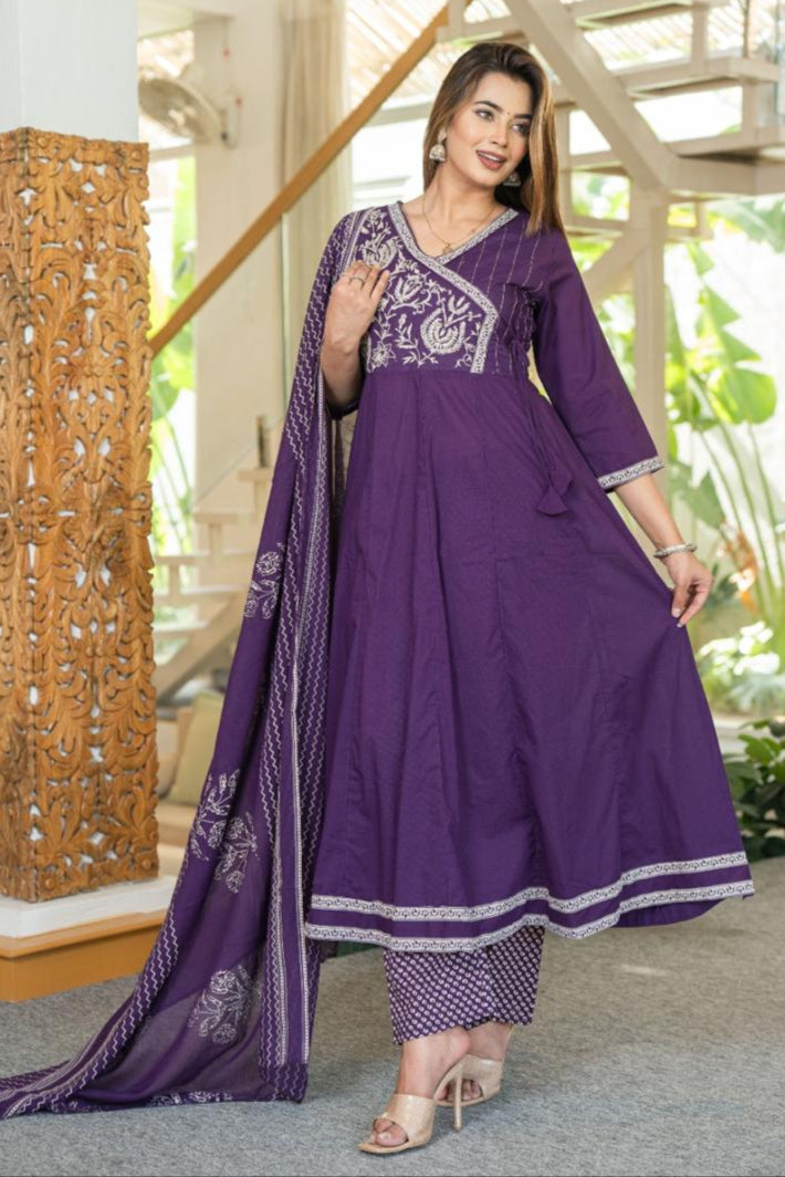 Age Old Art Cotton Kurti Set