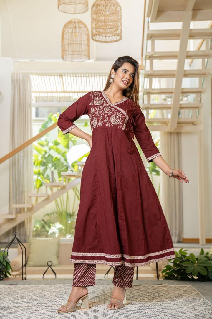 Age Old Art Cotton Kurti Set