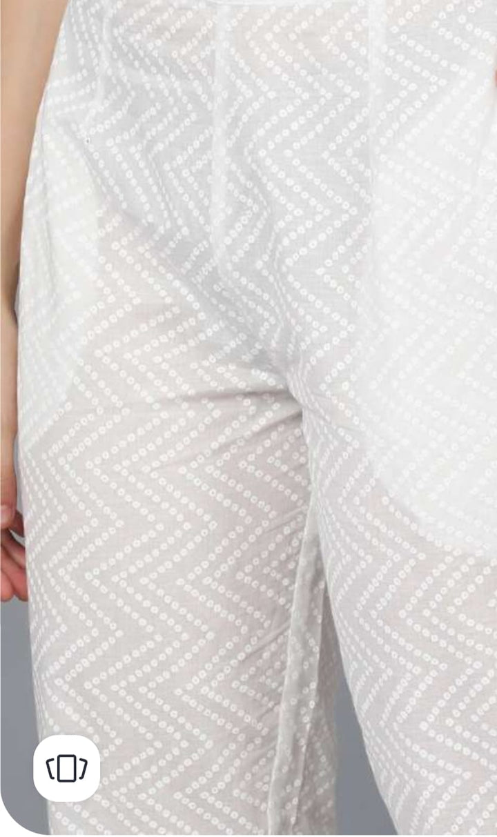 Gulabi Dots Cotton Kurti Set