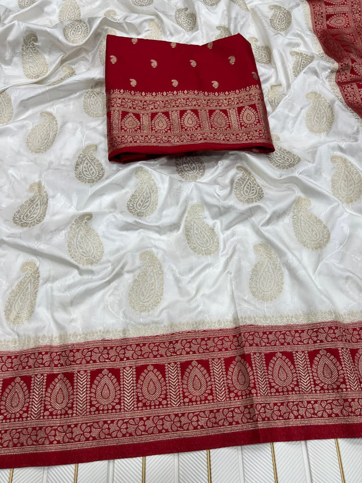 Unturned Pages Satin Silk Saree